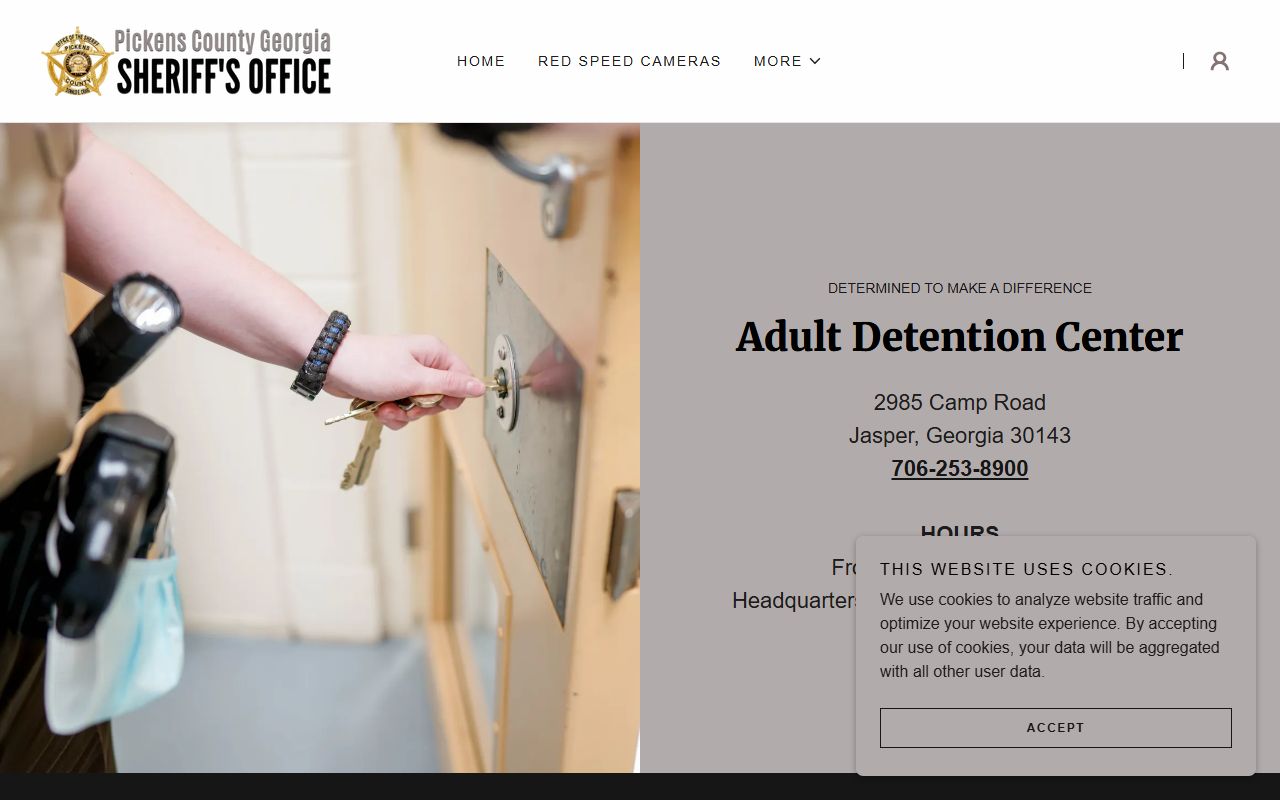 Pickens County inmate search jail operations page